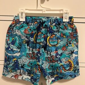 Kenzo Kids Aquatic Print Swim Shorts -size 8A (128cm). in excellent condition